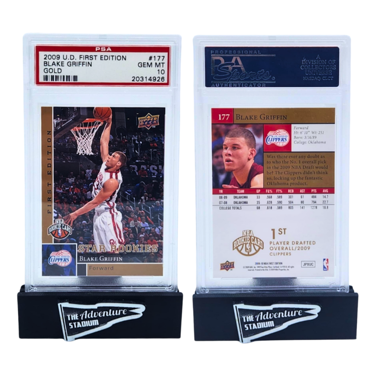 The Adventure Stadium 2009 Upper Deck First Edition Blake Griffin Gold PSA 10