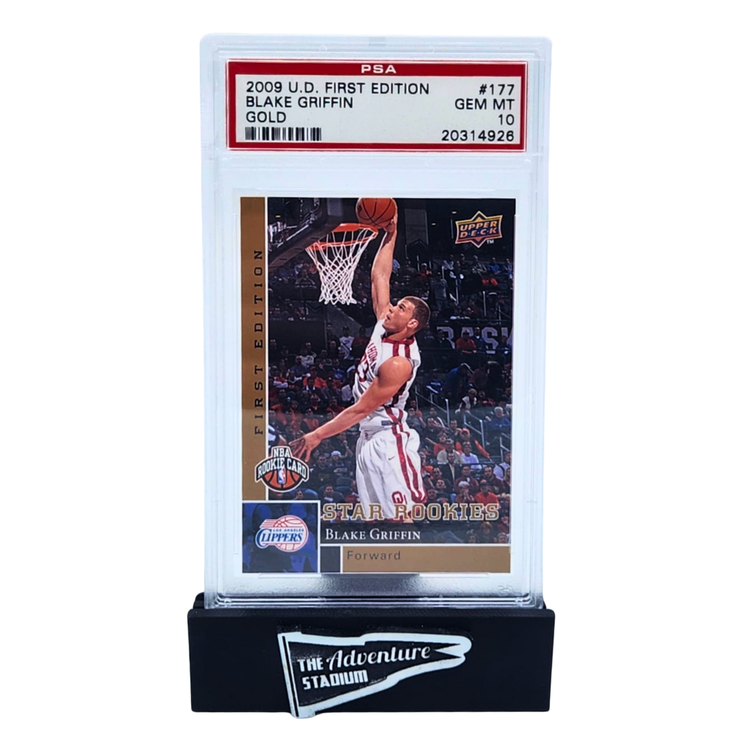 The Adventure Stadium 2009 Upper Deck First Edition Blake Griffin Gold PSA 10