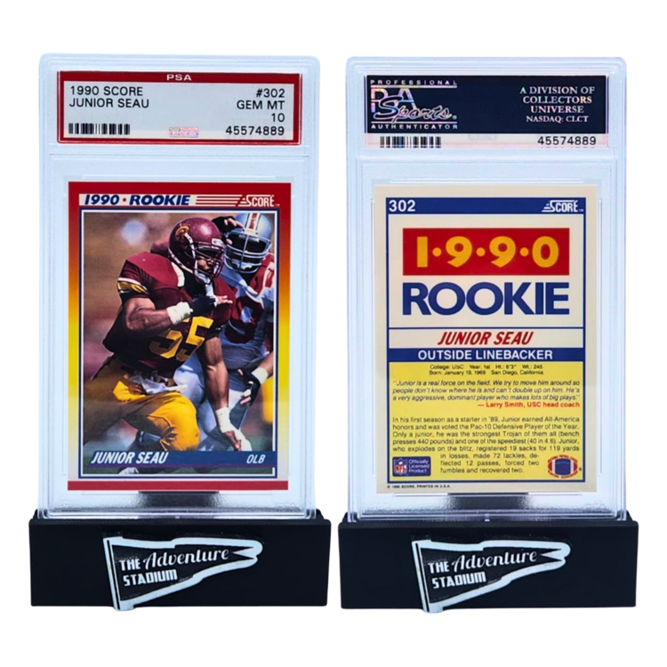 The Adventure Stadium 1990 Score Junior Seau PSA 10