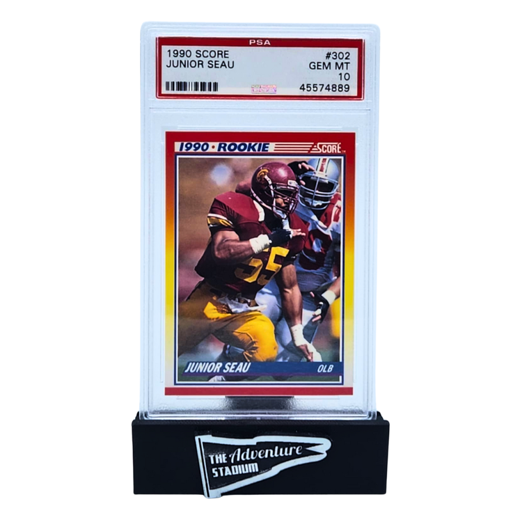 The Adventure Stadium 1990 Score Junior Seau PSA 10