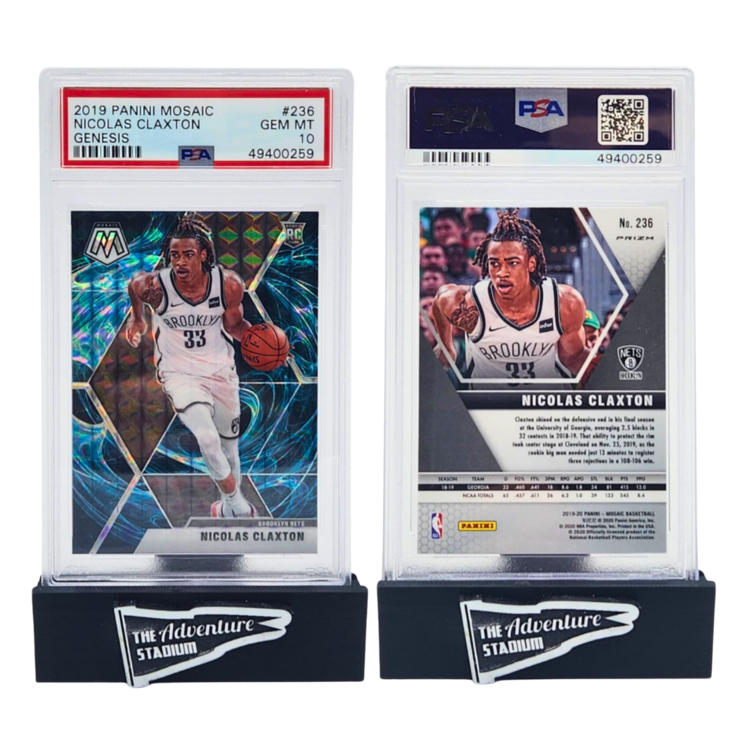 The Adventure Stadium 2019 Panini Mosaic Nicolas Claxton Genesis PSA 10