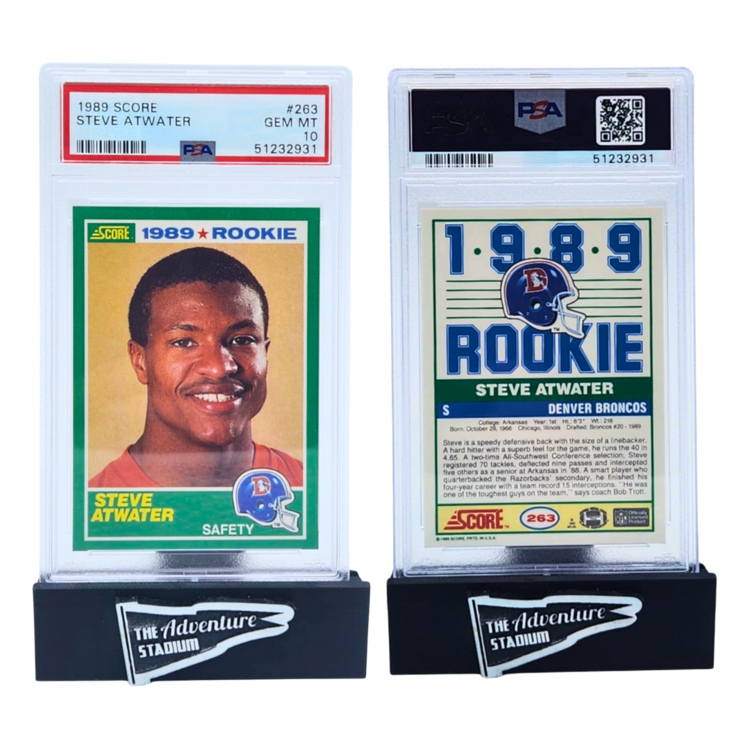 The Adventure Stadium 1989 Score Steve Atwater PSA 10