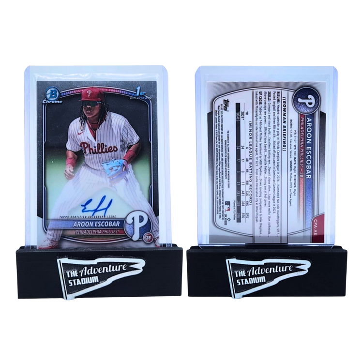 The Adventure Stadium 2025 Bowman Chrome Aroon Escober Autograph