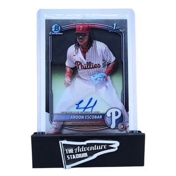 The Adventure Stadium 2025 Bowman Chrome Aroon Escober Autograph
