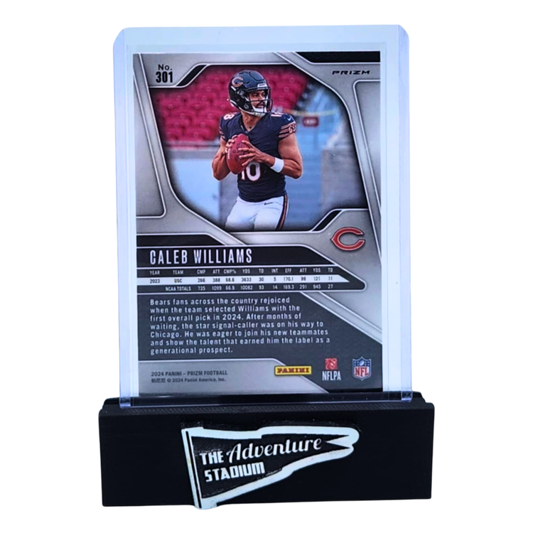 The Adventure Stadium 2024 Panini Prizm Caleb Williams Red, White, & Blue