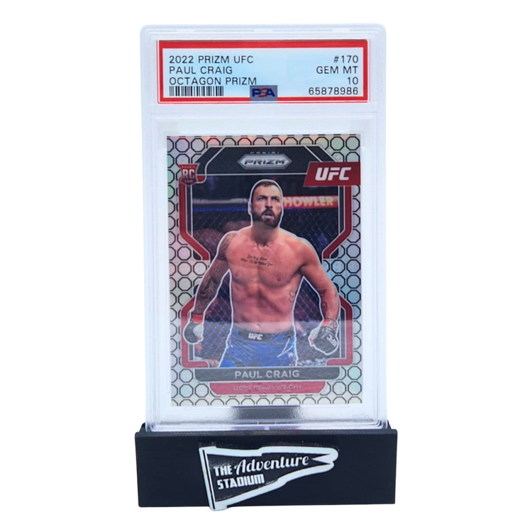 The Adventure Stadium 2022 Panini Prizm UFC Paul Craig Octagon Prizm 8/8 PSA 10