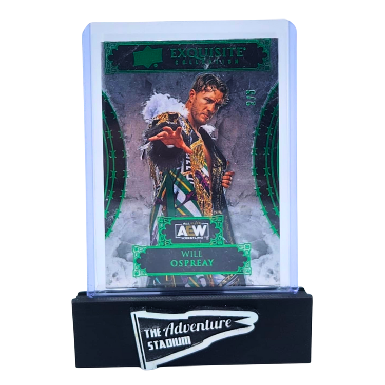 The Adventure Stadium 2024 UD AEW Black Diamond Will Ospreay Exquisite Green 2/5