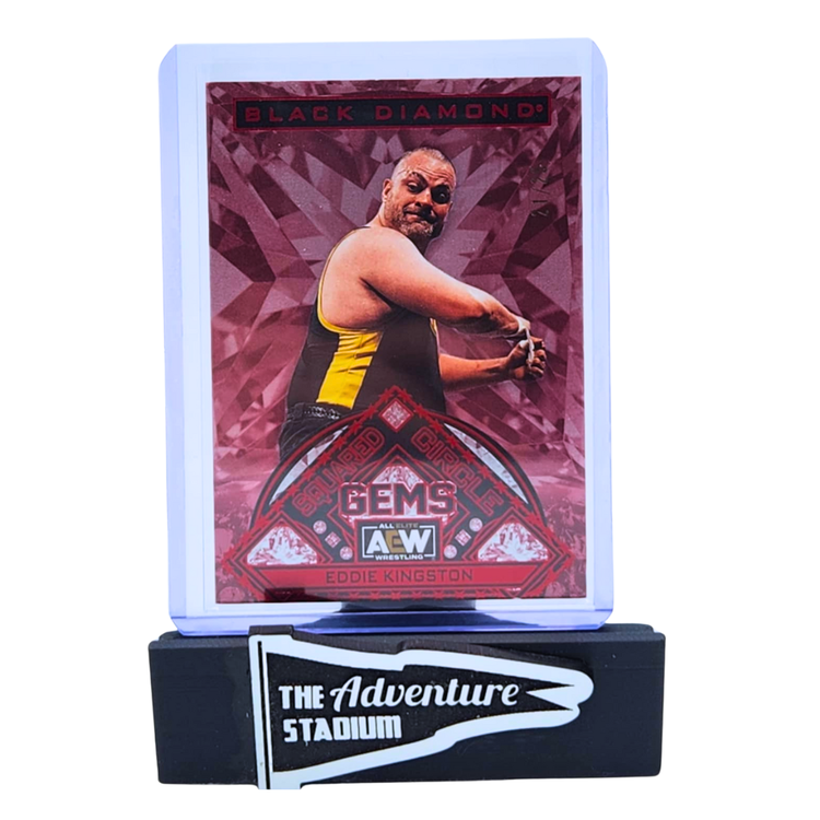 The Adventure Stadium 2024 UD AEW Black Diamond Eddie Kingston Gems Red 21/25