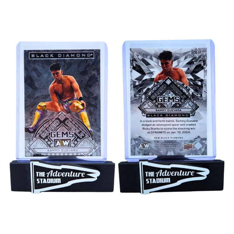 The Adventure Stadium 2024 UD AEW Black Diamond Sammy Guevara Gems Silver 52/99