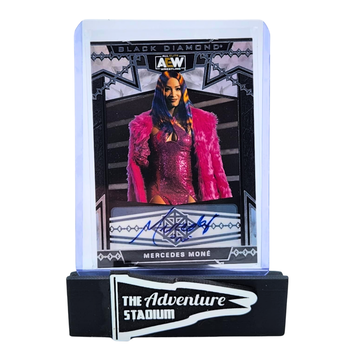 The Adventure Stadium 2024 UD AEW Black Diamond Mercedes Mone Autograph
