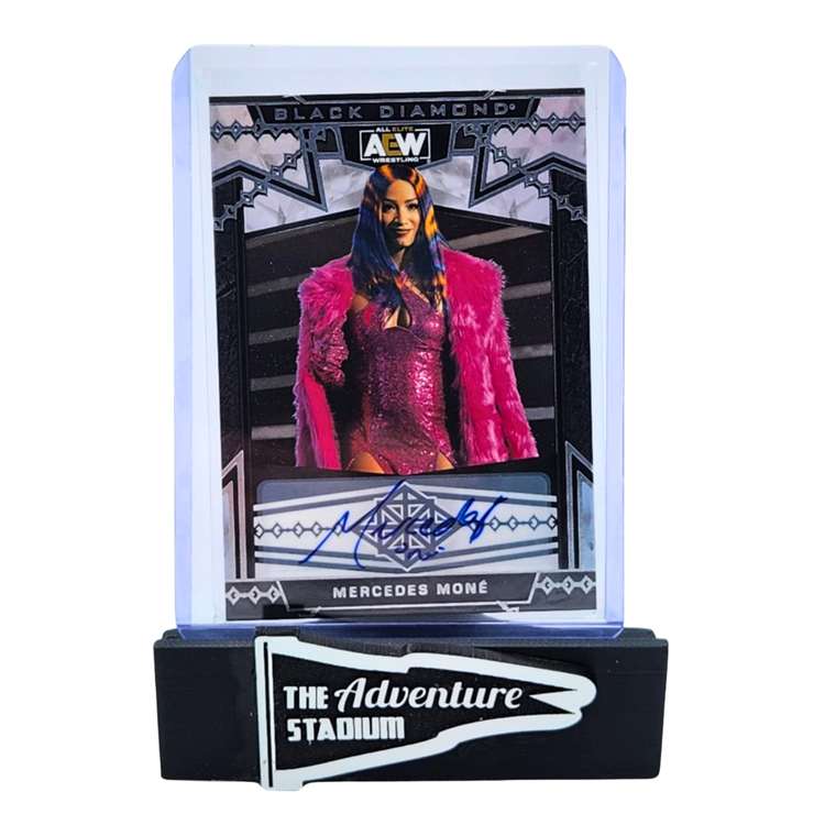 The Adventure Stadium 2024 UD AEW Black Diamond Mercedes Mone Autograph
