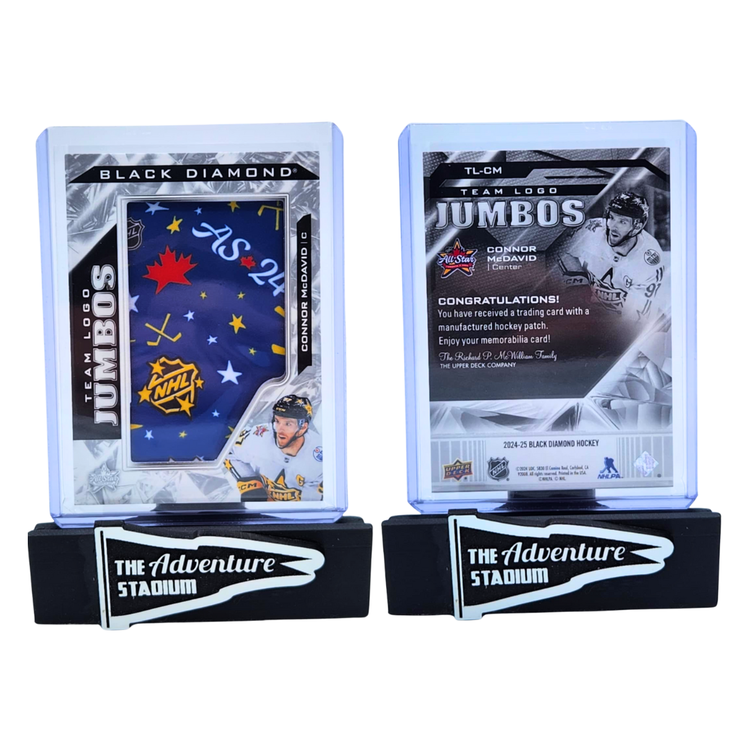 The Adventure Stadium 2024-25 UD Black Diamond Hockey Connor McDavid Patch