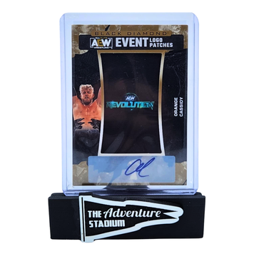 The Adventure Stadium 2024 UD AEW Black Diamond Orange Cassidy Patch Autograph 81/99