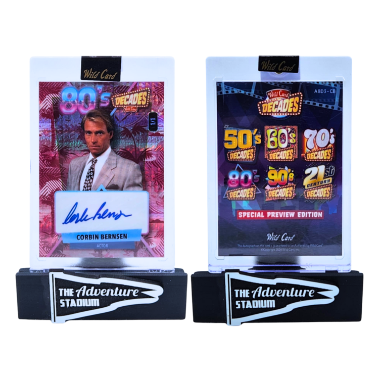 The Adventure Stadium 2024 Wild Card Decades Corbin Bernsen Autograph 1/1