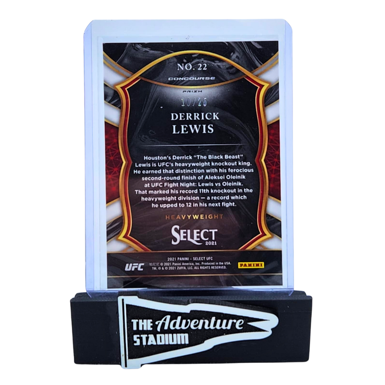 The Adventure Stadium 2021 Panini Select UFC Derrick Lewis Tie Dye 10/25