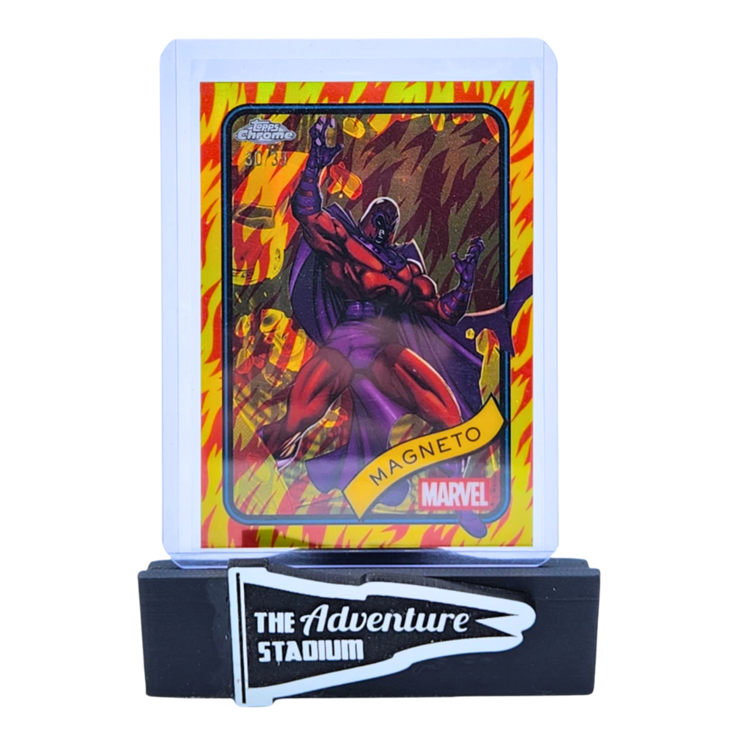 The Adventure Begins | 25 Topps Chrome Marvel Magneto Red & Orange