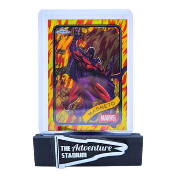 The Adventure Stadium 2025 Topps Chrome Marvel Magneto Red & Orange 30/39