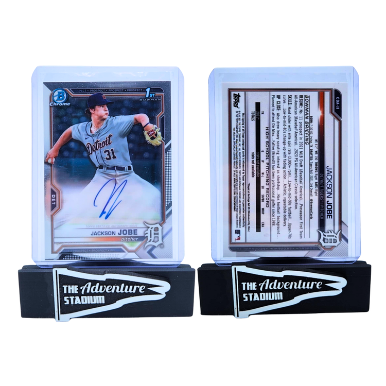 The Adventure Stadium 2021 Bowman Chrome Jackson Jobe 1st Bowman Autograph