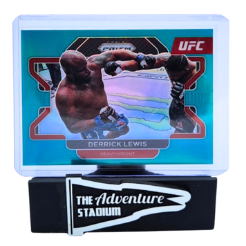 The Adventure Stadium 2022 Panini Prizm UFC Derrick Lewis Teal 11/49