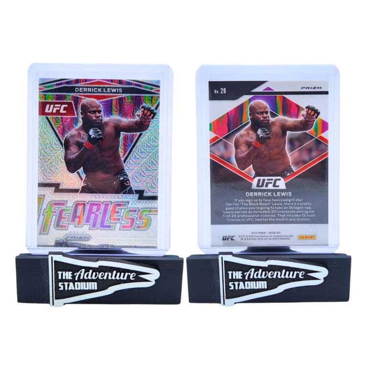 The Adventure Stadium 2022 Panini Prizm UFC Derrick Lewis Fearless 17/25