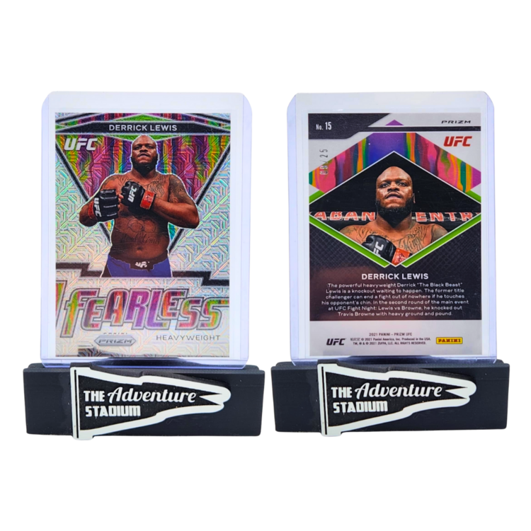 The Adventure Stadium 2021 Panini Prizm UFC Derrick Lewis Fearless 09/25