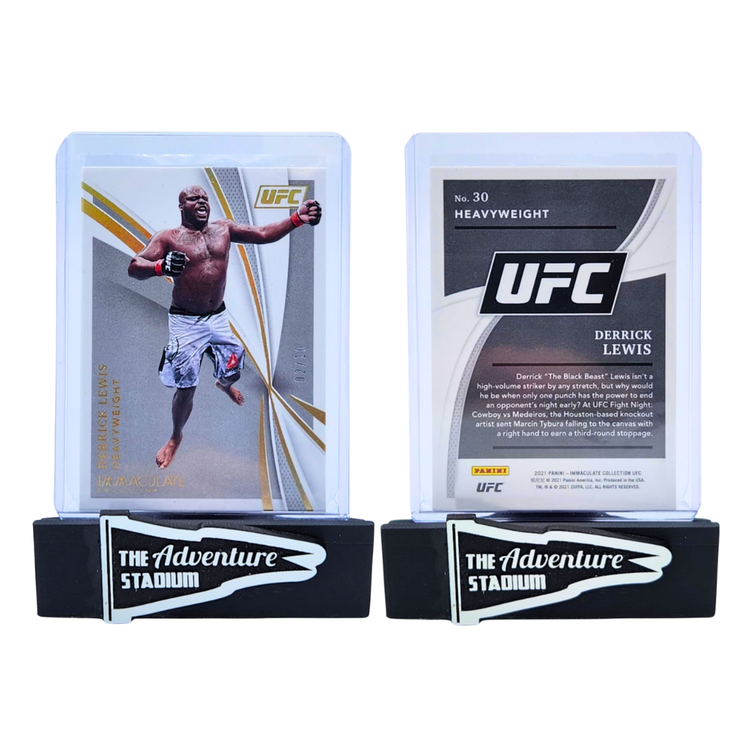 The Adventure Stadium 2021 Panini Immaculate UFC Derrick Lewis Gold 02/10