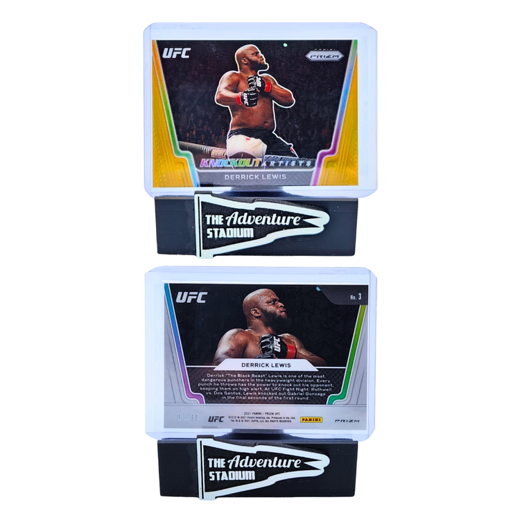 The Adventure Stadium 2021 Panini Prizm UFC Derrick Lewis Knockout Artist 04/10
