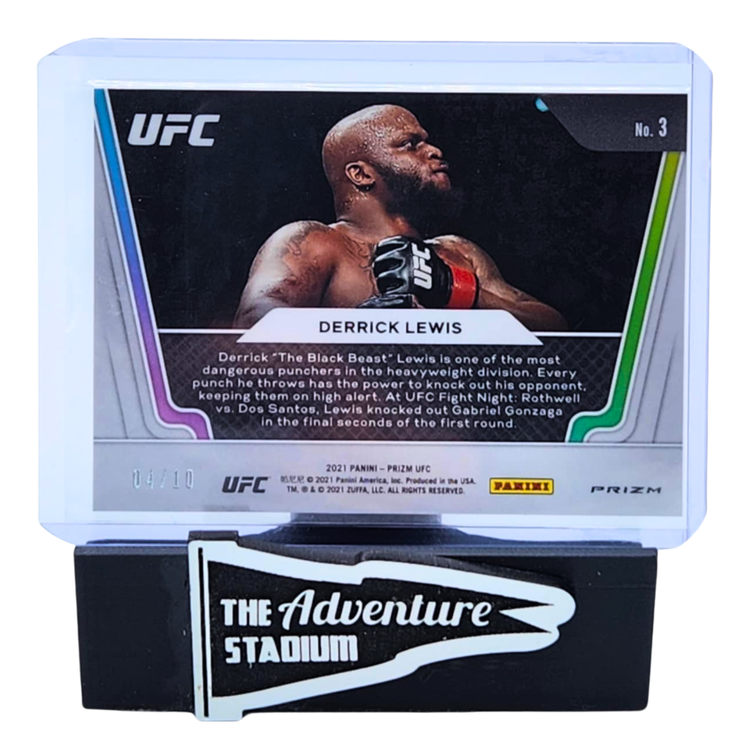 The Adventure Stadium 2021 Panini Prizm UFC Derrick Lewis Knockout Artist 04/10