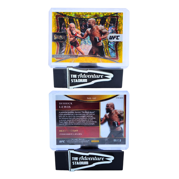 The Adventure Stadium 2021 Panini Select UFC Derrick Lewis Gold Disco 08/10
