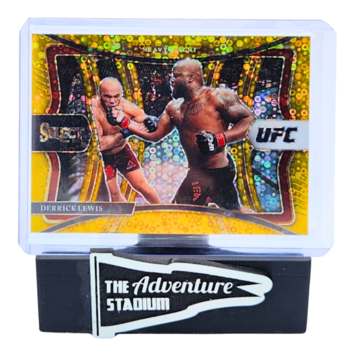 The Adventure Stadium 2021 Panini Select UFC Derrick Lewis Gold Disco 08/10