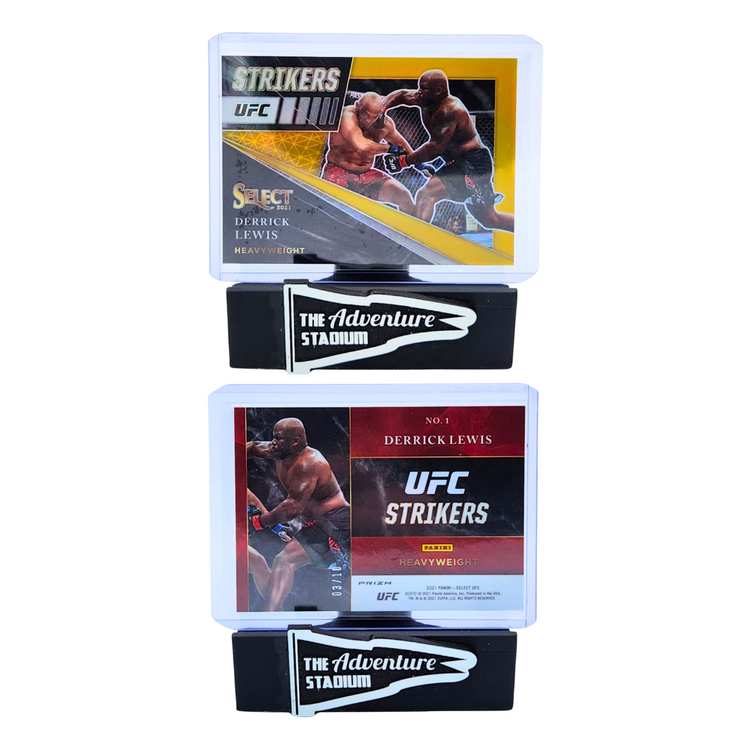 The Adventure Stadium 2021 Panini Select UFC Derrick Lewis Strikers Gold 03/10