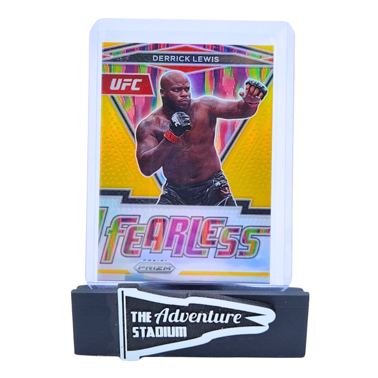 The Adventure Stadium 2022 Panini Prizm UFC Derrick Lewis Fearless Gold 01/10