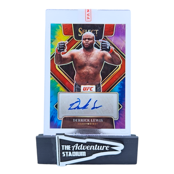 The Adventure Stadium 2022 Panini Select UFC Derrick Lewis Tie Dye Autograph 03/25