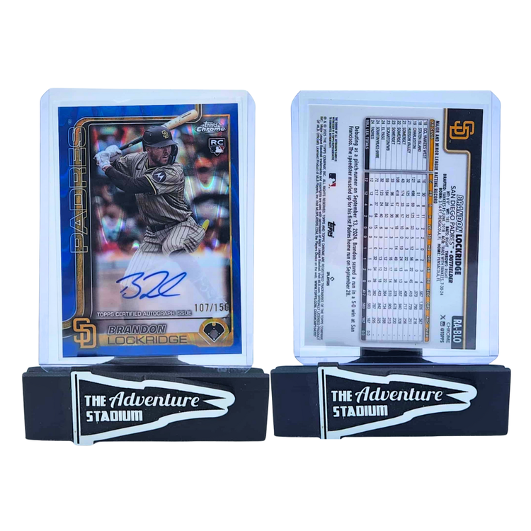 The Adventure Stadium 2025 Topps Chrome Brandon Lockridge Autograph 107/150