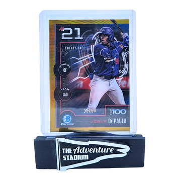 The Adventure Stadium 2025 Bowman Chrome Josue De Paula Top Prospect Gold 30/50
