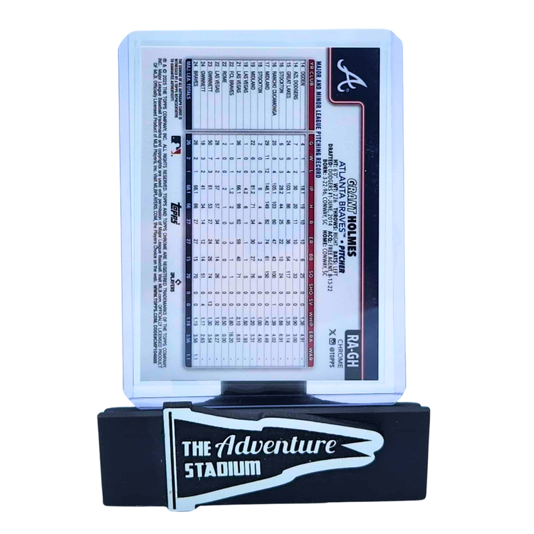 The Adventure Stadium 2025 Topps Chrome Grant Holmes Purple Autograph 219/299