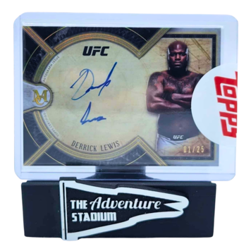 The Adventure Stadium 2018 Topps Museum Collection UFC Derrick Lewis Autograph /25