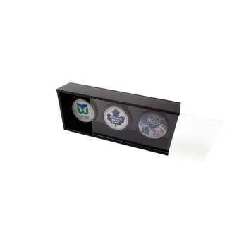 Pather - The Display Company Pather® Hockey Puck Display Case - 3 Slots