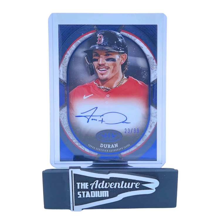 The Adventure Stadium 2025 Topps Tier One Jarren Duran Autograph Blue 23/99
