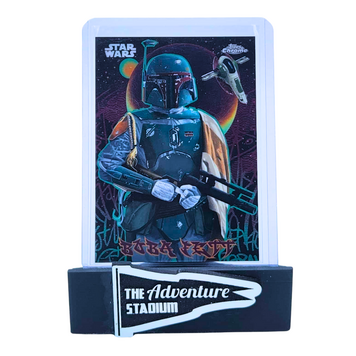 The Adventure Stadium 2025 Topps Chrome Star Wars Boba Fett Galactic Graffiti