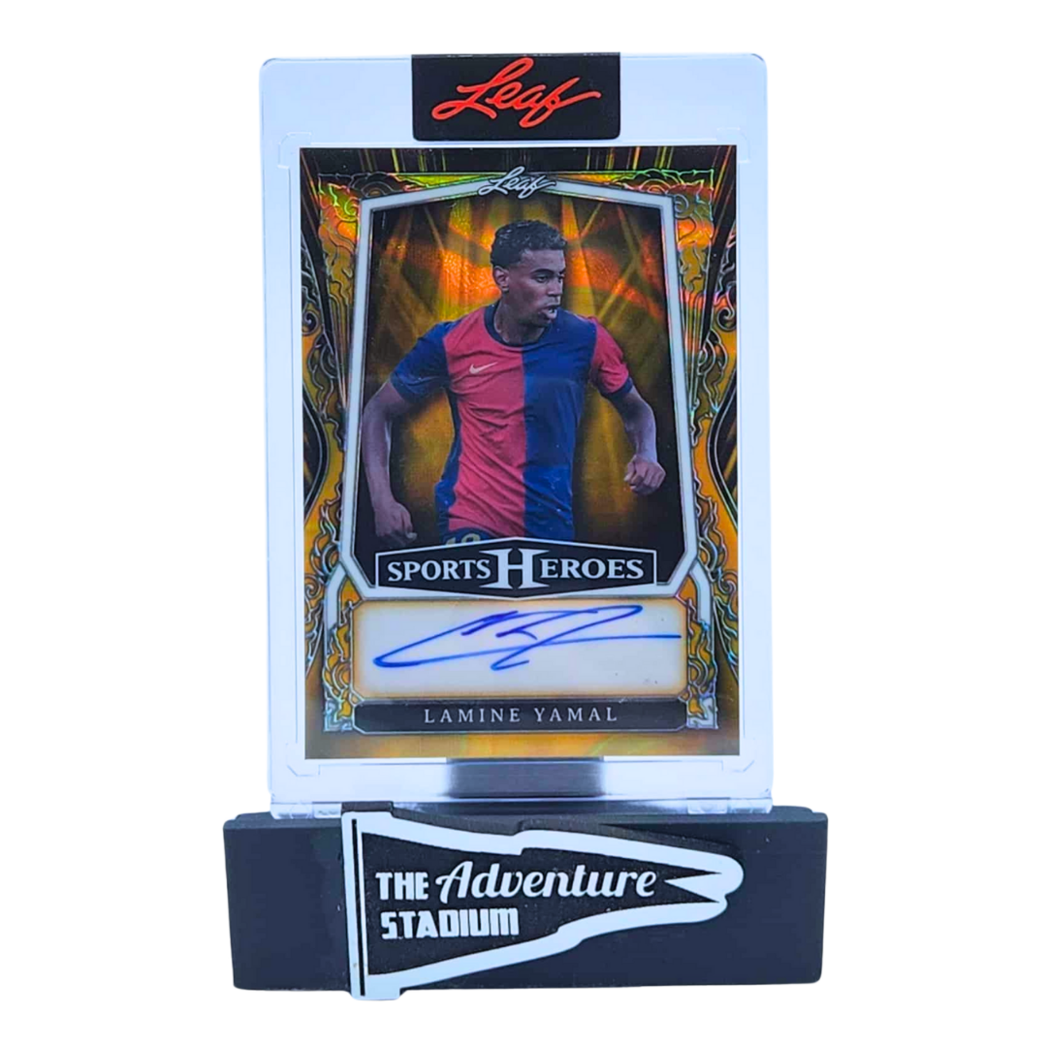 yamamosio19996　392721サイドアクリル The Adventure Begins | 25 Leaf Sport Heroes Lamine Yamal Autograph