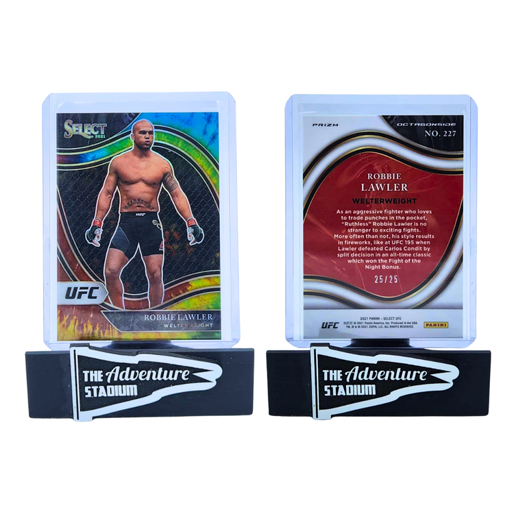 The Adventure Stadium 2021 Panini Select UFC Robbie Lawlar Tie Dye 25/25