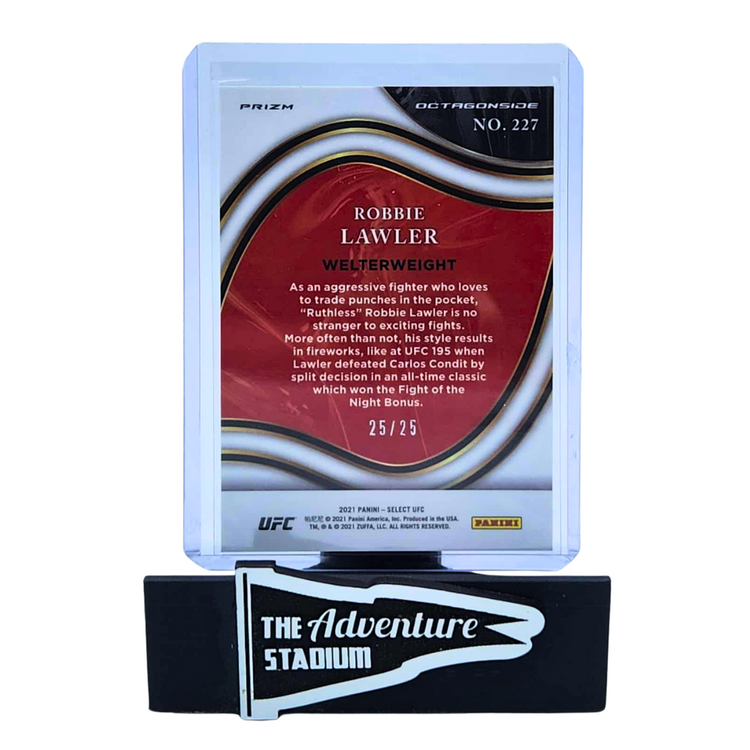 The Adventure Stadium 2021 Panini Select UFC Robbie Lawlar Tie Dye 25/25