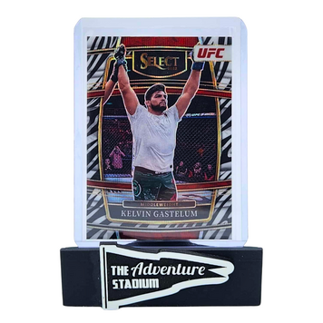 The Adventure Stadium 2022 Panini Select UFC Kelvin Gastelum Zebra Prizm