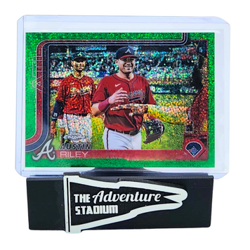 The Adventure Stadium 2025 Topps Chrome Austin Riley Variation Green Speckled 72/99