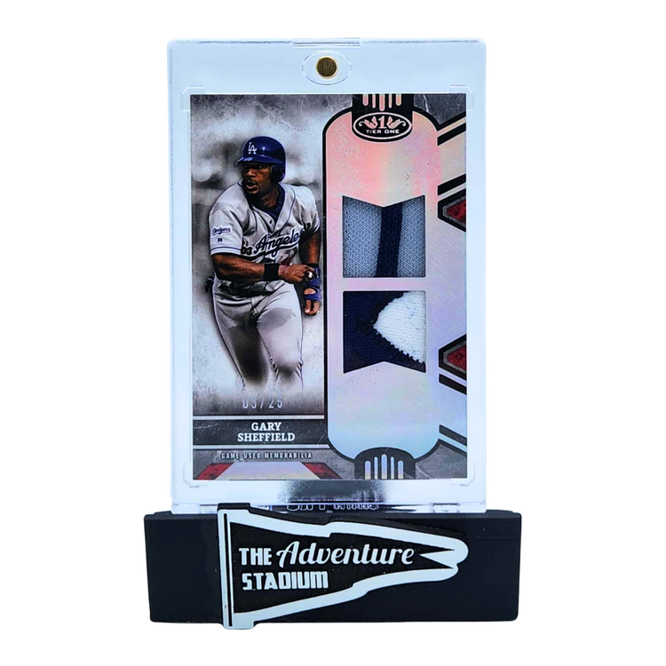 The Adventure Stadium 2025 Topps Tier One Gary Sheffield Dual Patch 03/25