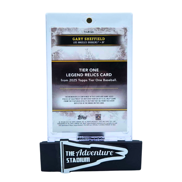 The Adventure Stadium 2025 Topps Tier One Gary Sheffield Dual Patch 03/25