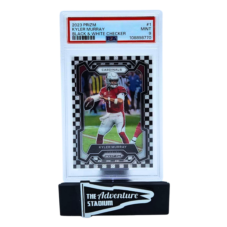 The Adventure Stadium 2023 Panini Prizm Kyler Murray Checkerboard PSA 9