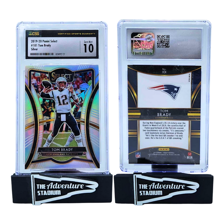 The Adventure Stadium 2019 Panini Select Tom Brady Silver CSG 10