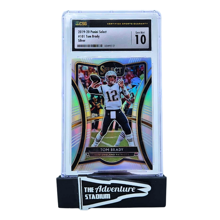 The Adventure Stadium 2019 Panini Select Tom Brady Silver CSG 10